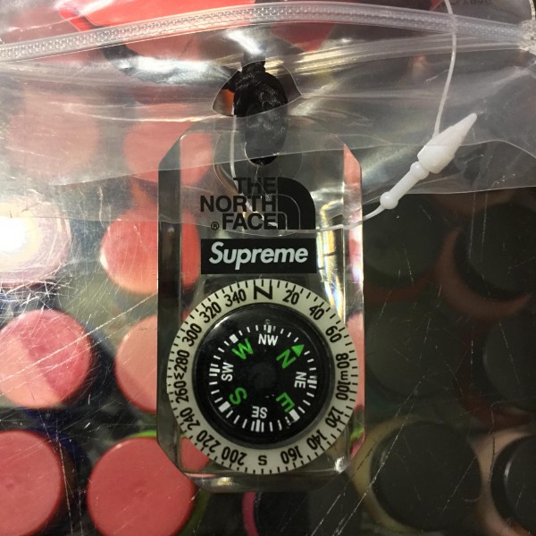 2018 Sup The North Face Compass Necklace Clear