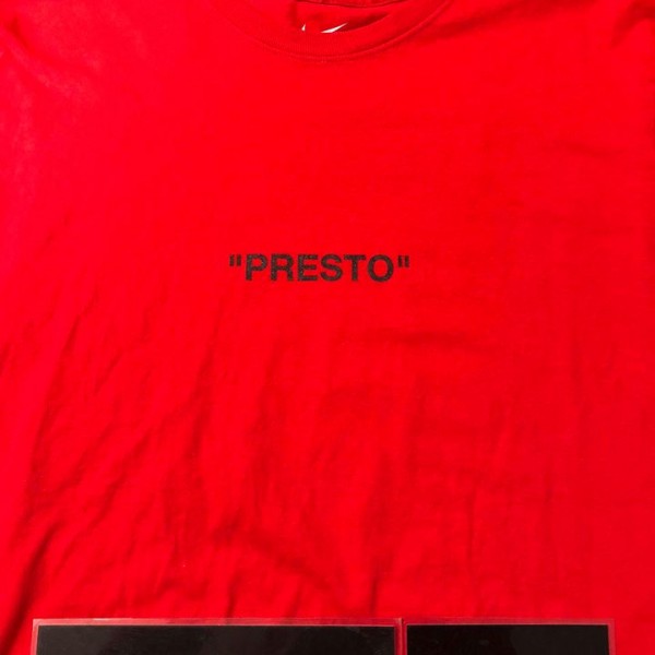 2018 Nike Off White Presto Campus Tee Red