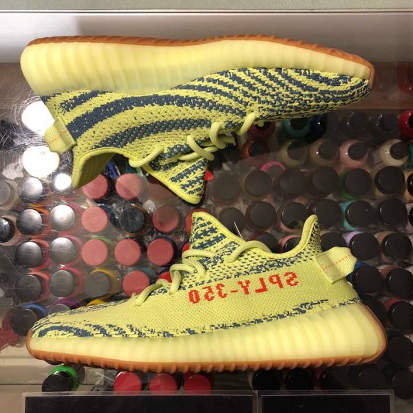 2018 Adidas Yeezy Boost 350 V2 Semi Frozen Yellow Youth