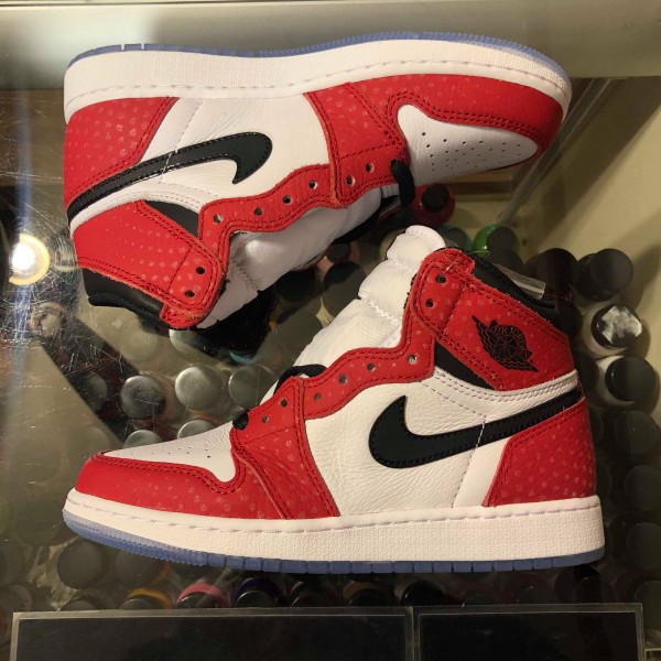 2018 Nike Air Jordan I Retro High Spider Man Origin Story Youth