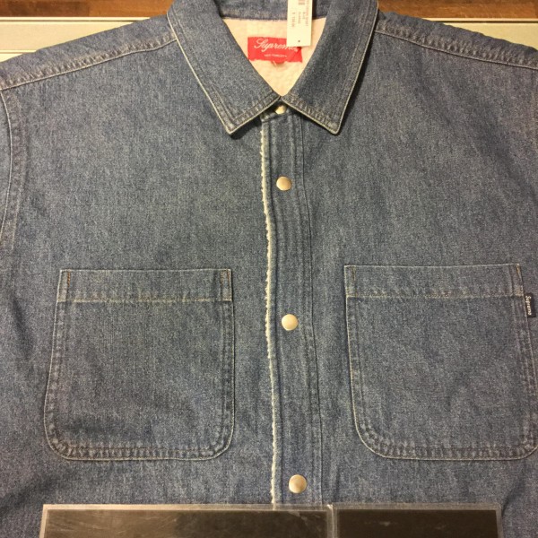 2018 Sup Sherpa Lined Denim Shirt Blue