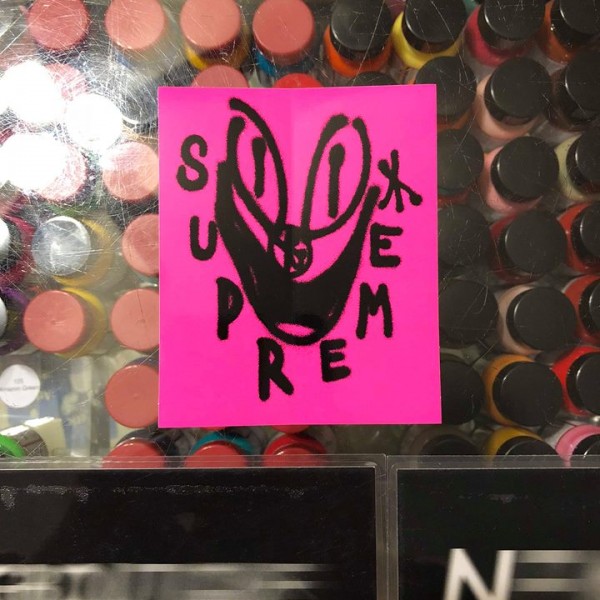 2018 Smile Sticker Pink