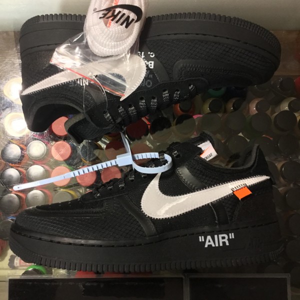 2018 Nike The 10 Off White  Air Force 1 Low Black Men