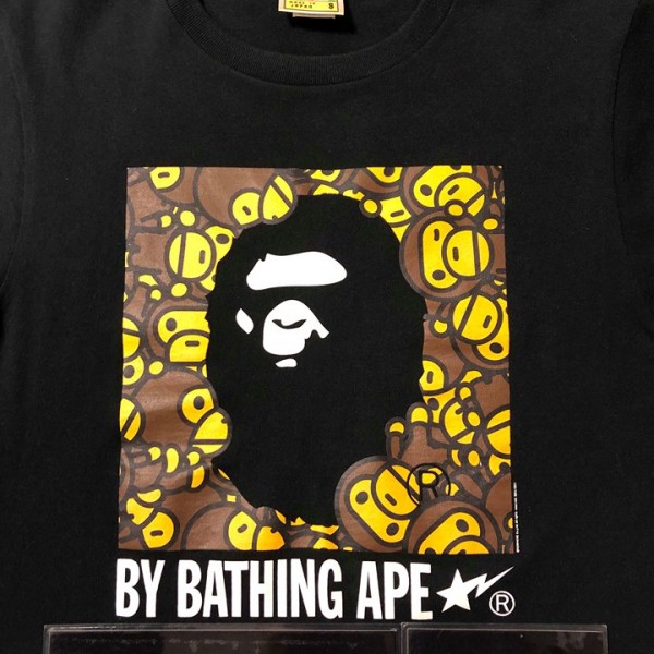 2011 Bape A Bathing Ape Baby Milo College Tee Black 