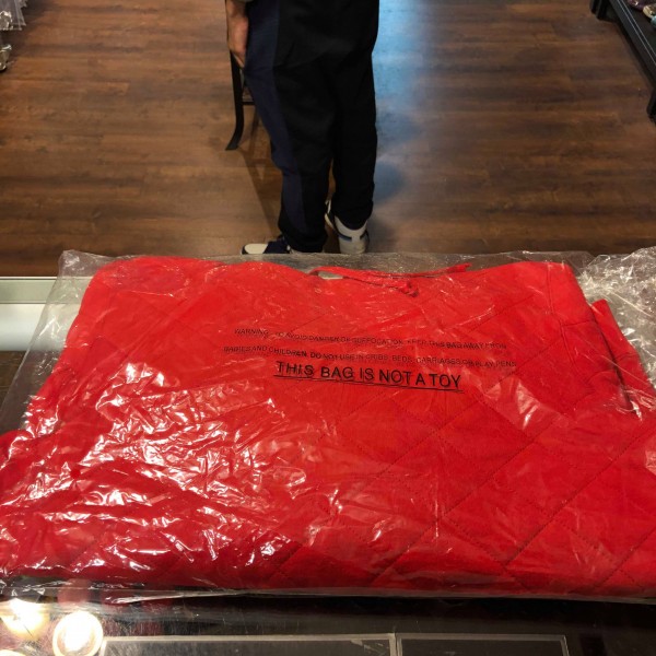 2018 Sup Quilted Hooded Sweatshirt Red