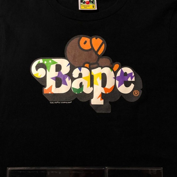 2015 Bape A Bathing Ape Baby Milo Sleeping Tee Black
