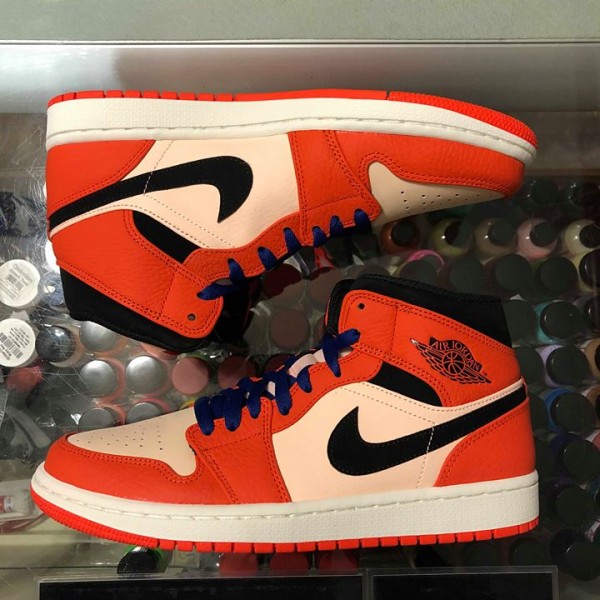 2018 Nike Air Jordan I Mid SE Team Orange 