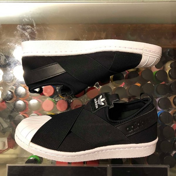 2018 Adidas Superstar Slip On Black