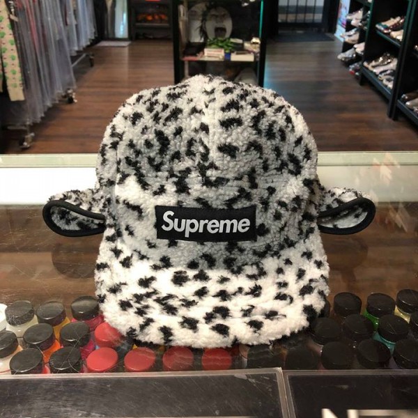 2017 Sup Leopard Polar Fleece Earflap Grey