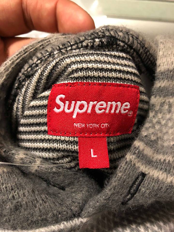 2018 Supreme Knit Stripe Hooded L/S Top | Jwong Boutique