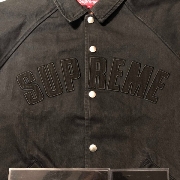 2018 Sup Snap Front Twill Jacket Black