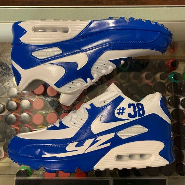 2018 Nike Air Max 90 Leather Jwong Custom GYTR YZ 38