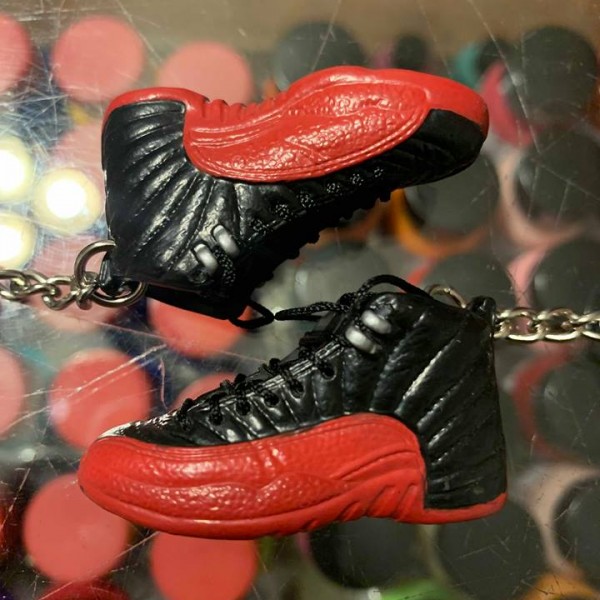 2016 Nike Air Jordan XII Flu Game Bred 3D Keychain