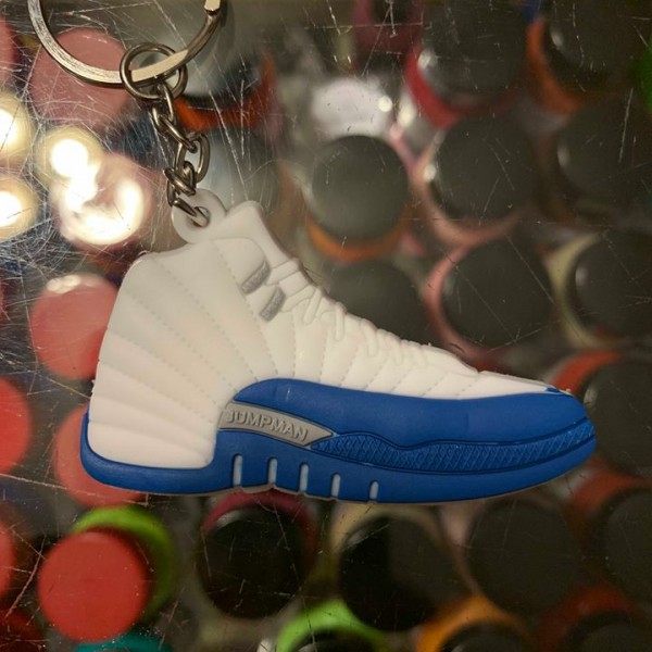2016 Nike Air Jordan XII French Blue 2D Keychain