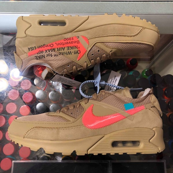 2019 Nike The 10 Off White Air Max 90 Desert Ore