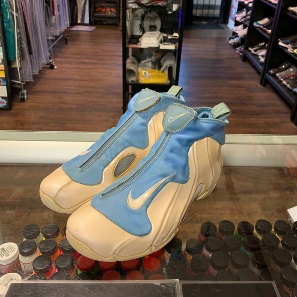 2003 Nike Air Flightposite White University Blue 