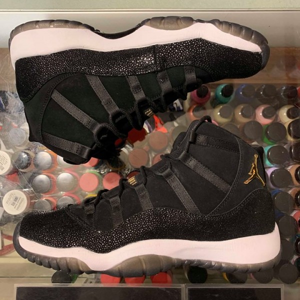 2017 Nike Air Jordan XI Heiress Black Stingray