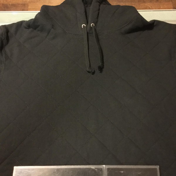 2018 Sup Quilted Hooded Sweatshirt Black