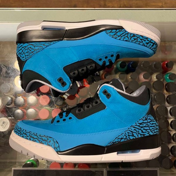 2014 Nike Air Jordan III Powder Blue Men 