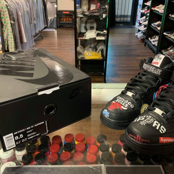 2018 Nike Air Force 1 Mid 07 Sup NBA Black