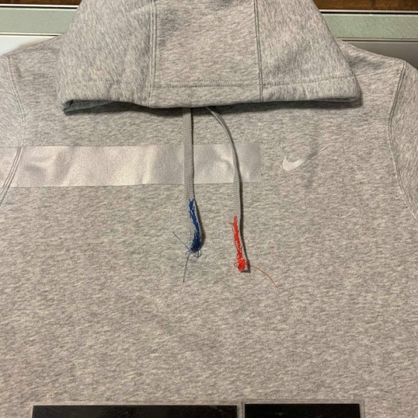 2018 Nike Dominican Republic Reflective Sweatshirt Hoodie Grey