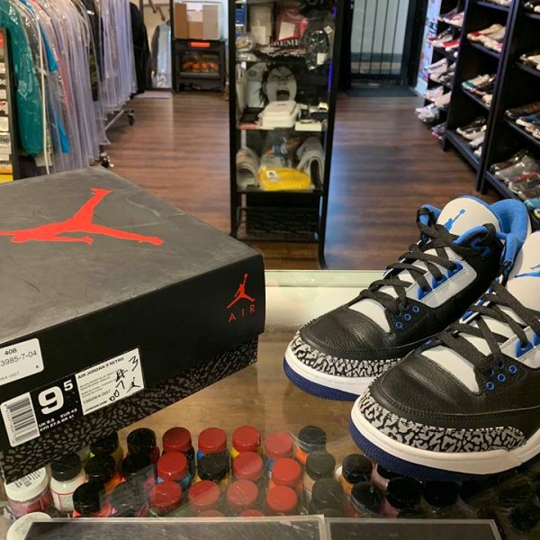 2014 Nike Air Jordan III Sport Blue Men