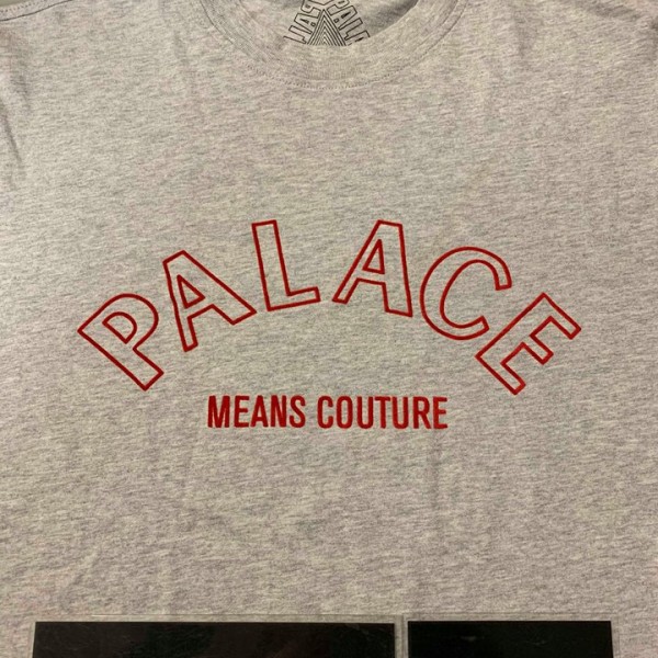 2018 Palace Couture Tee Grey Marl