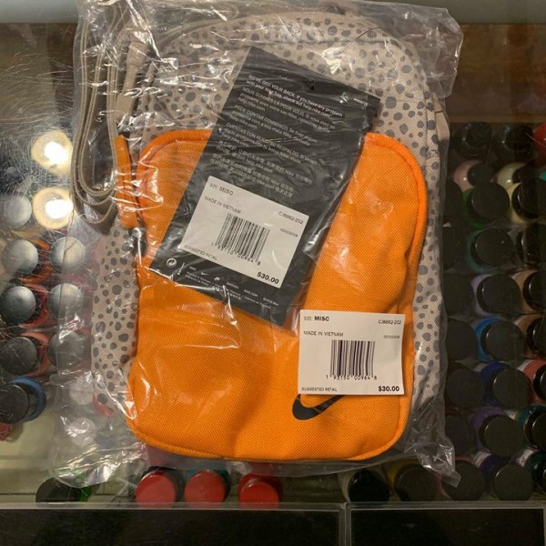 2019 Nike Lebron X Atmos Basketball Crossbody Bag String Kumquat Off Noir