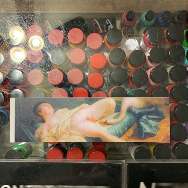 2019 Sup Leda and the Swan Box Logo Sticker