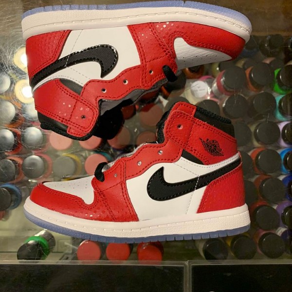 2018 Nike Air Jordan I Retro High Spider Man Origin Story Toddler