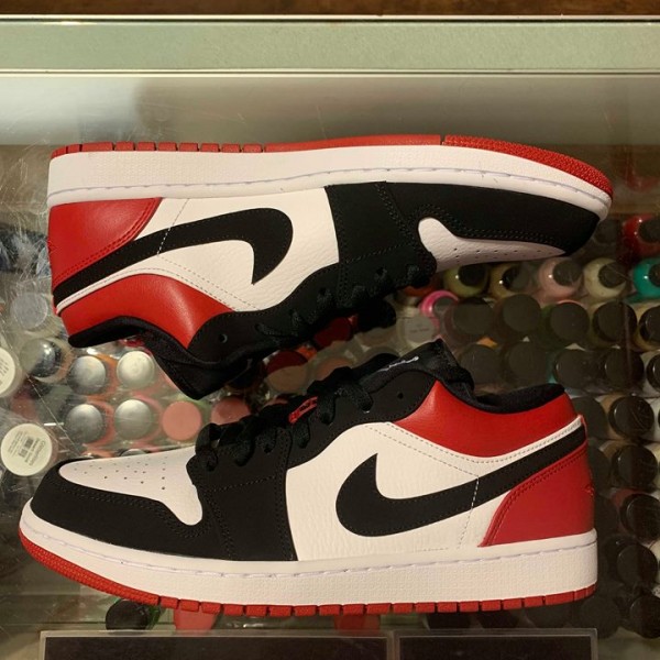 2019 Nike Air Jordan I Low Black Toe Men 