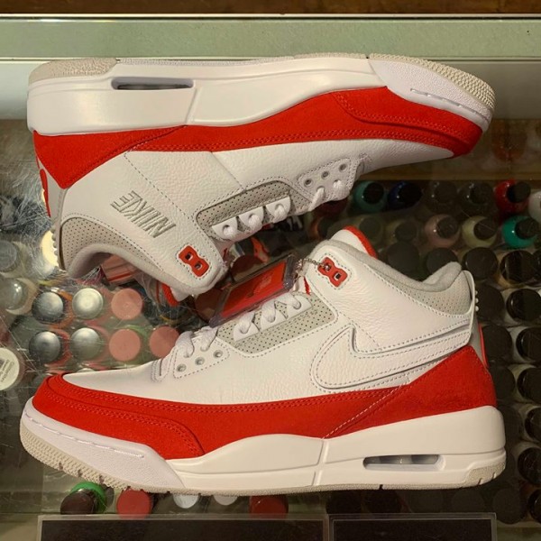 2019 Nike Air Jordan III Tinker White University Red Men 