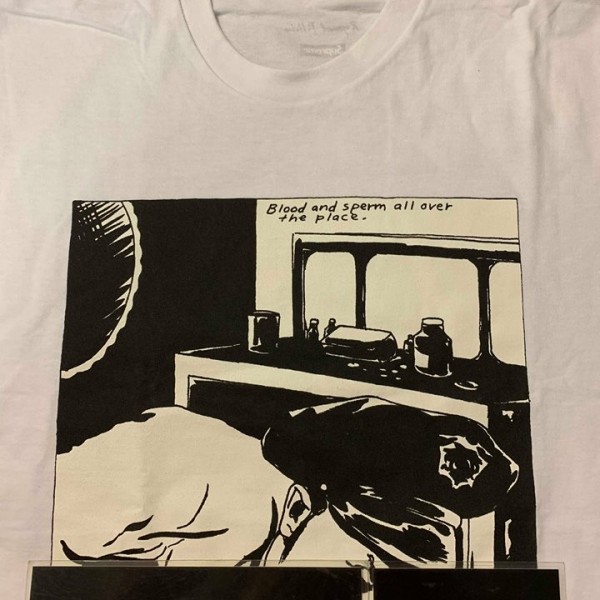 2014 Sup Raymond Pettibon Blood & Semen Tee White