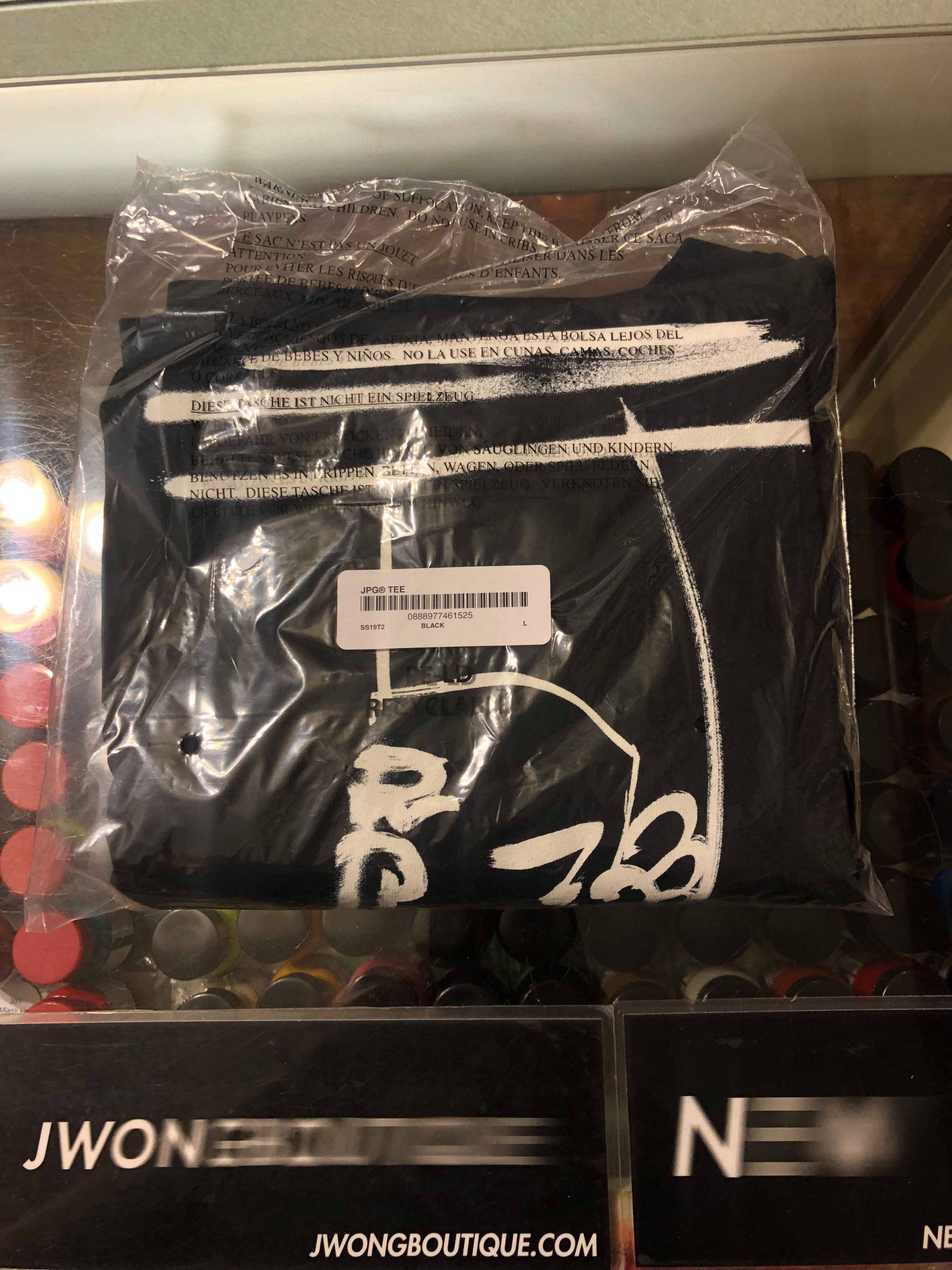 2019 Sup Jean Paul Gaultier Tee Box Logo - Image 9