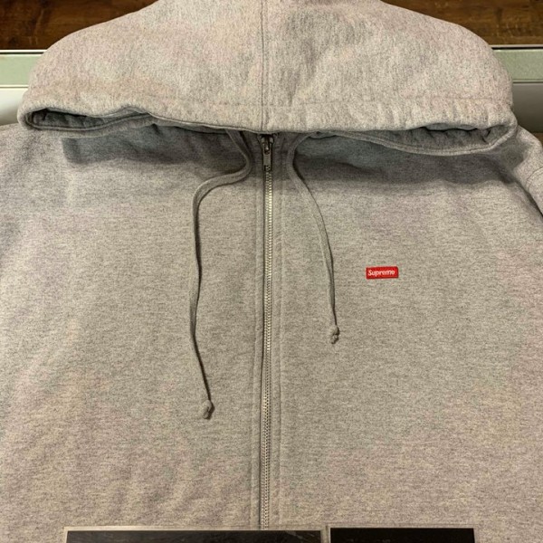 2016 Sup Small Box Thermal Hooded Sweatshirt Heather Grey