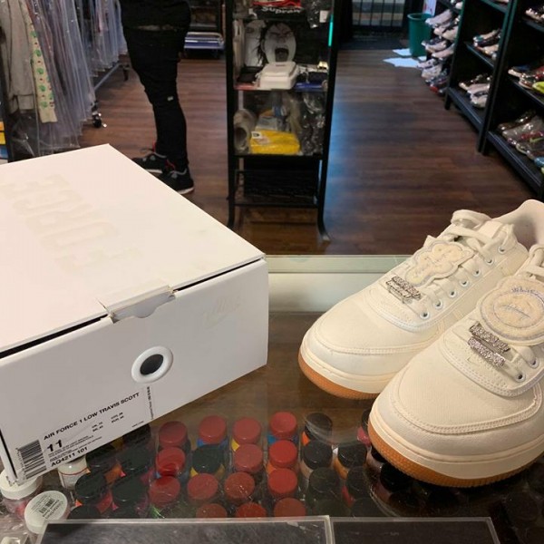 2018 Nike Air Force 1 Low Travis Scott Sail Men 