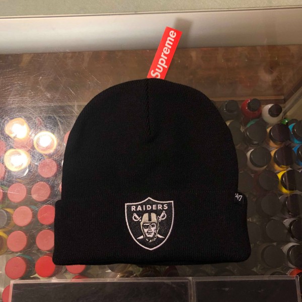 2019 2019 Sup NFL x Raiders x 47 Beanie Black