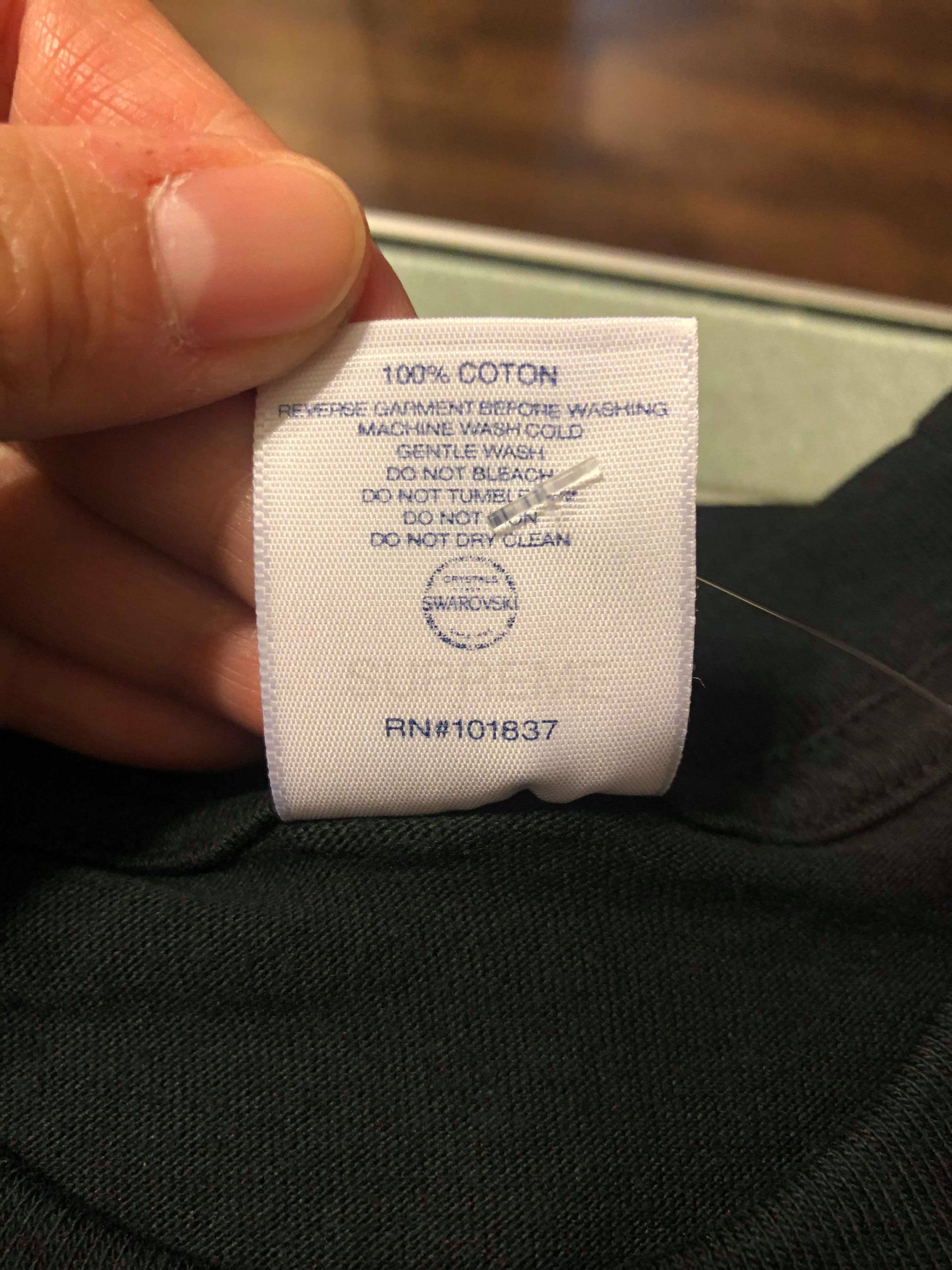 2019 Sup Swarovski Box Logo Tee Black - Image 6