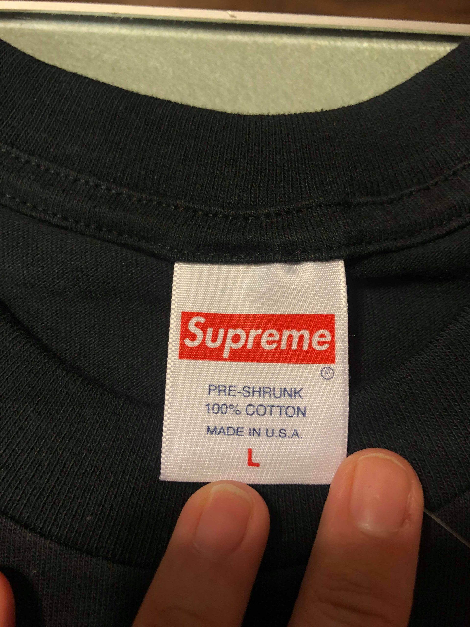 2019 Sup Swarovski Box Logo Tee Black - Image 5