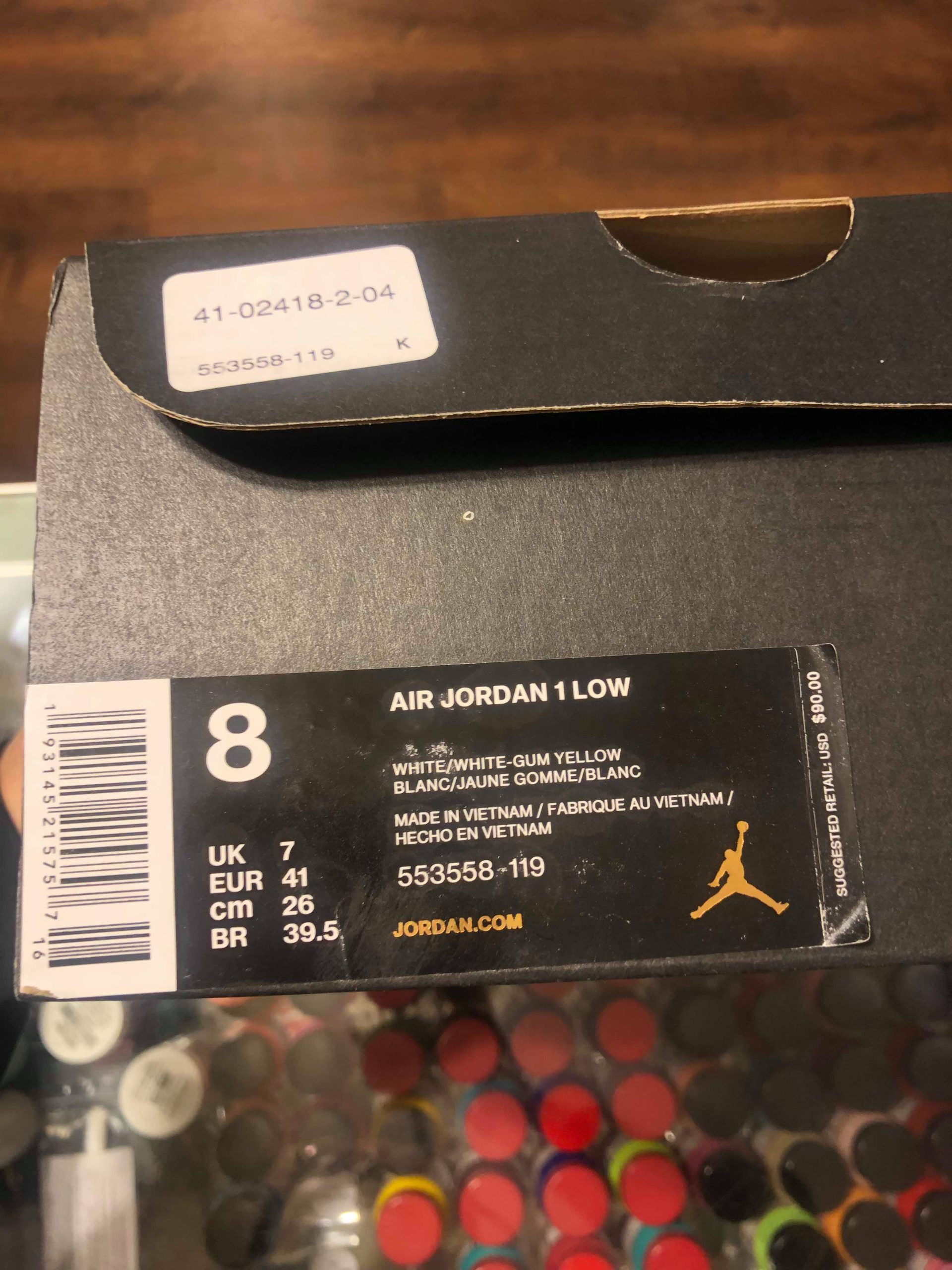 2019 Nike Air Jordan I Low White Gum Hyper Pink Men - Image 8