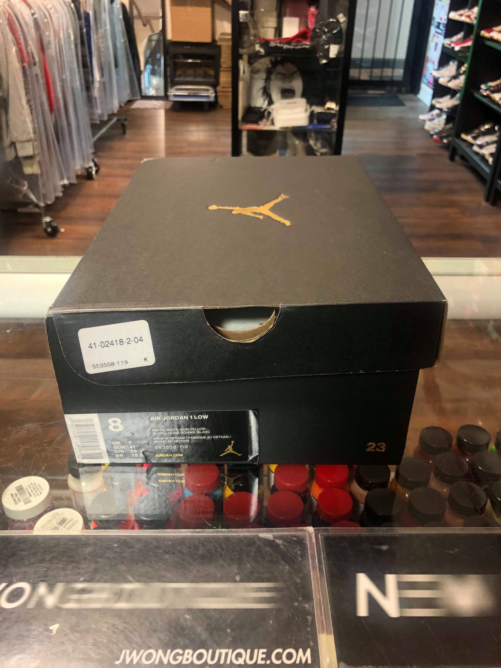 2019 Nike Air Jordan I Low White Gum Hyper Pink Men - Image 4