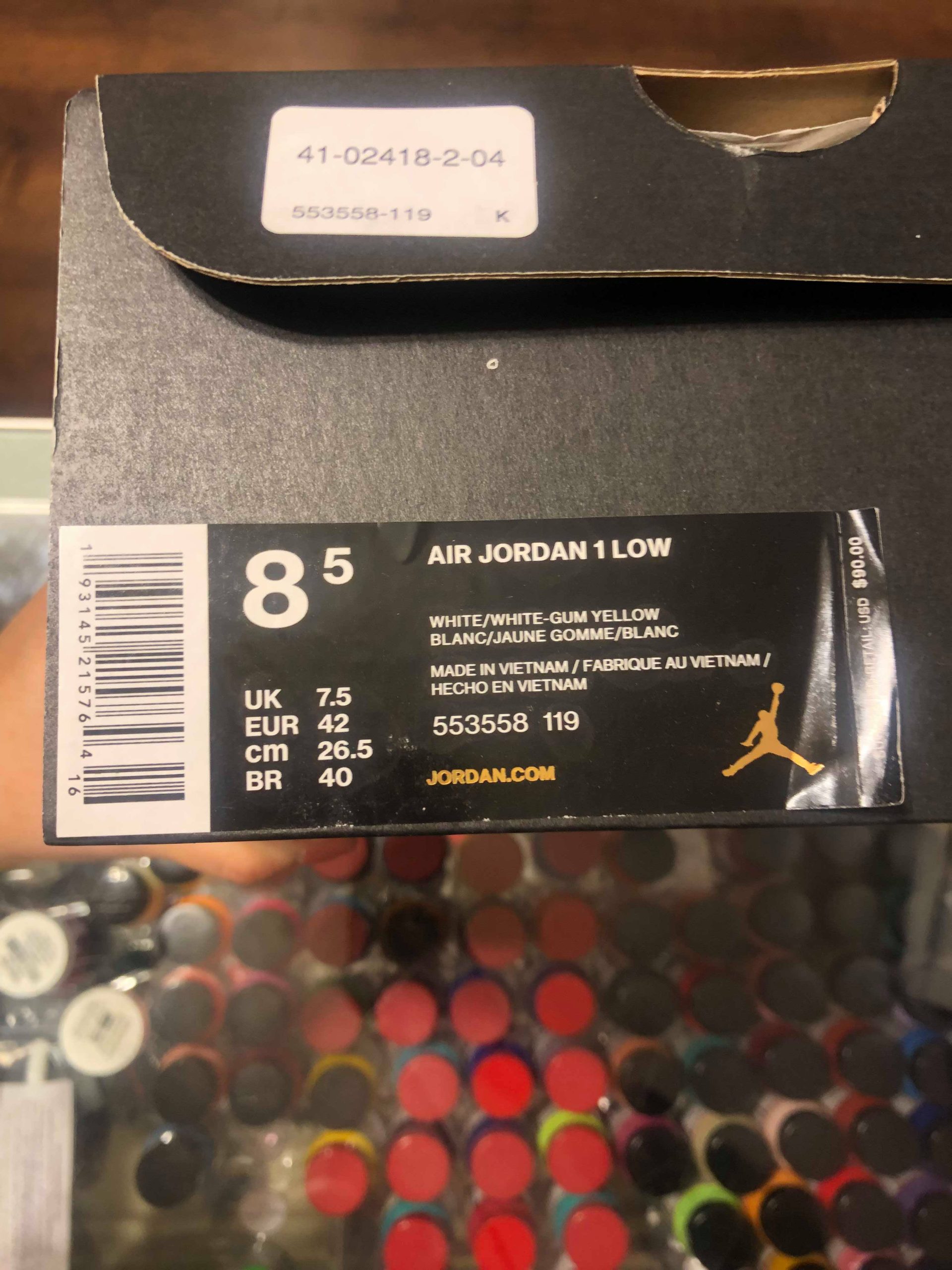 2019 Nike Air Jordan I Low White Gum Hyper Pink Men - Image 9