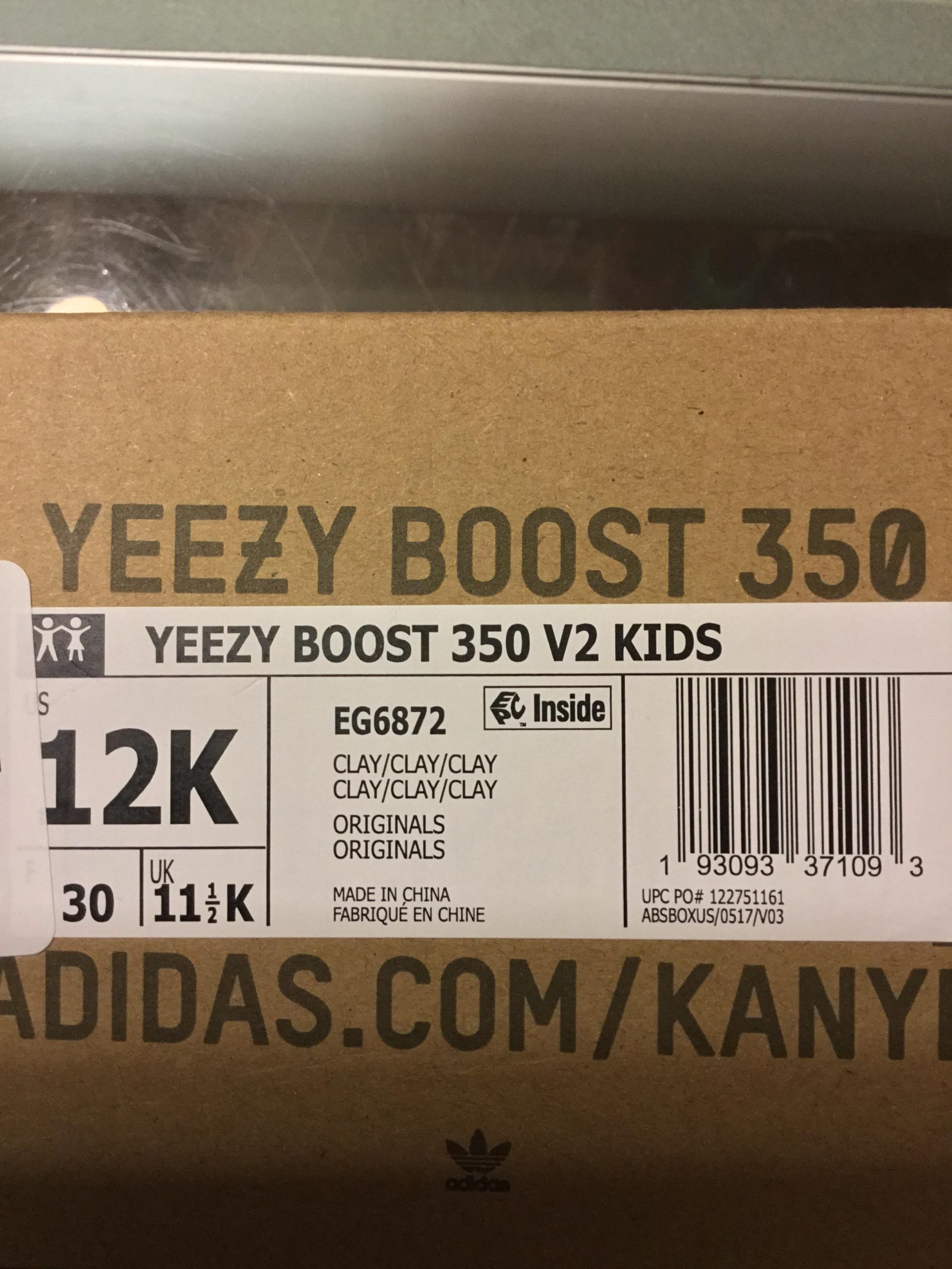 2019 Adidas Yeezy Boost 350 V2 Clay Preschool Kids - Image 8