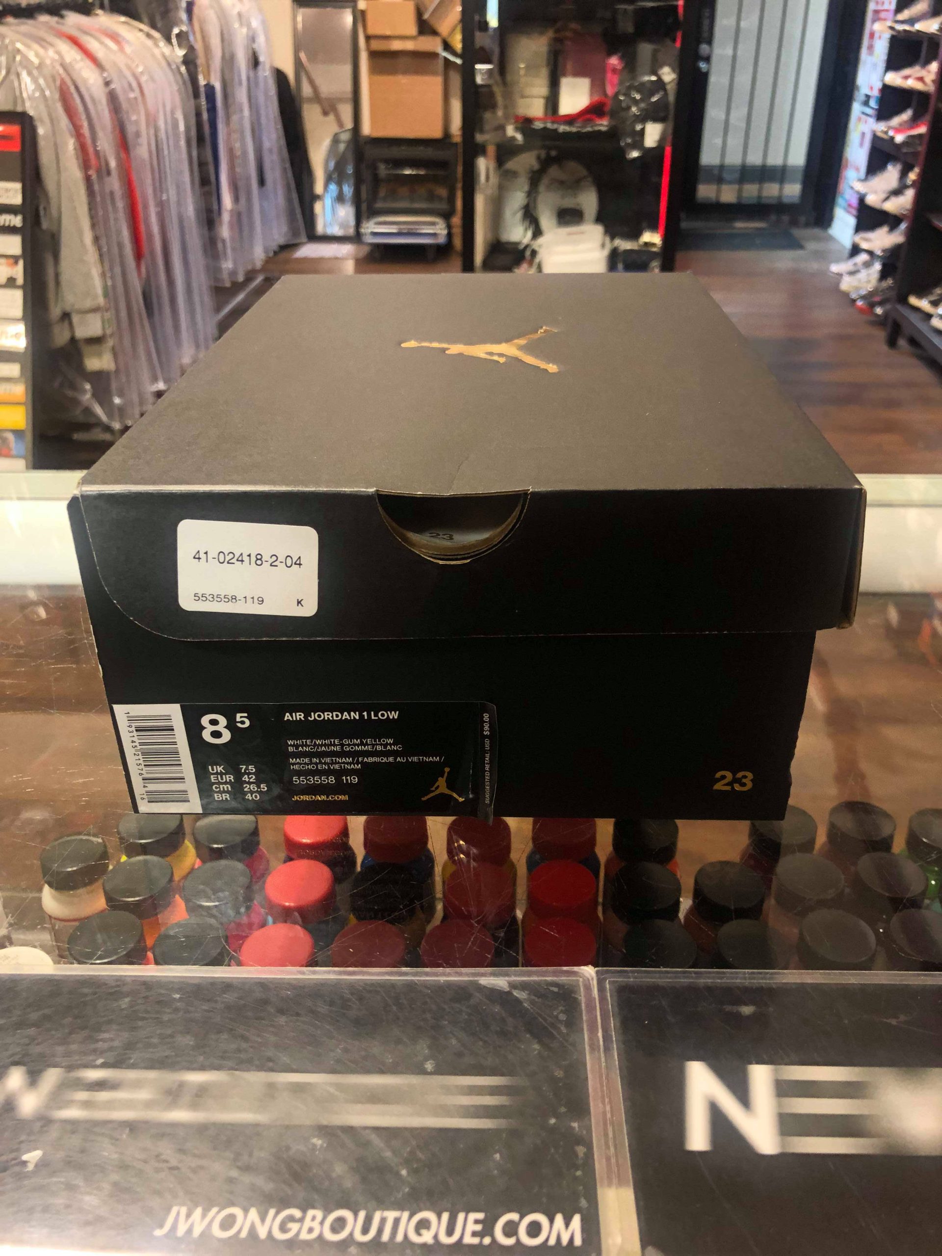 2019 Nike Air Jordan I Low White Gum Hyper Pink Men - Image 5