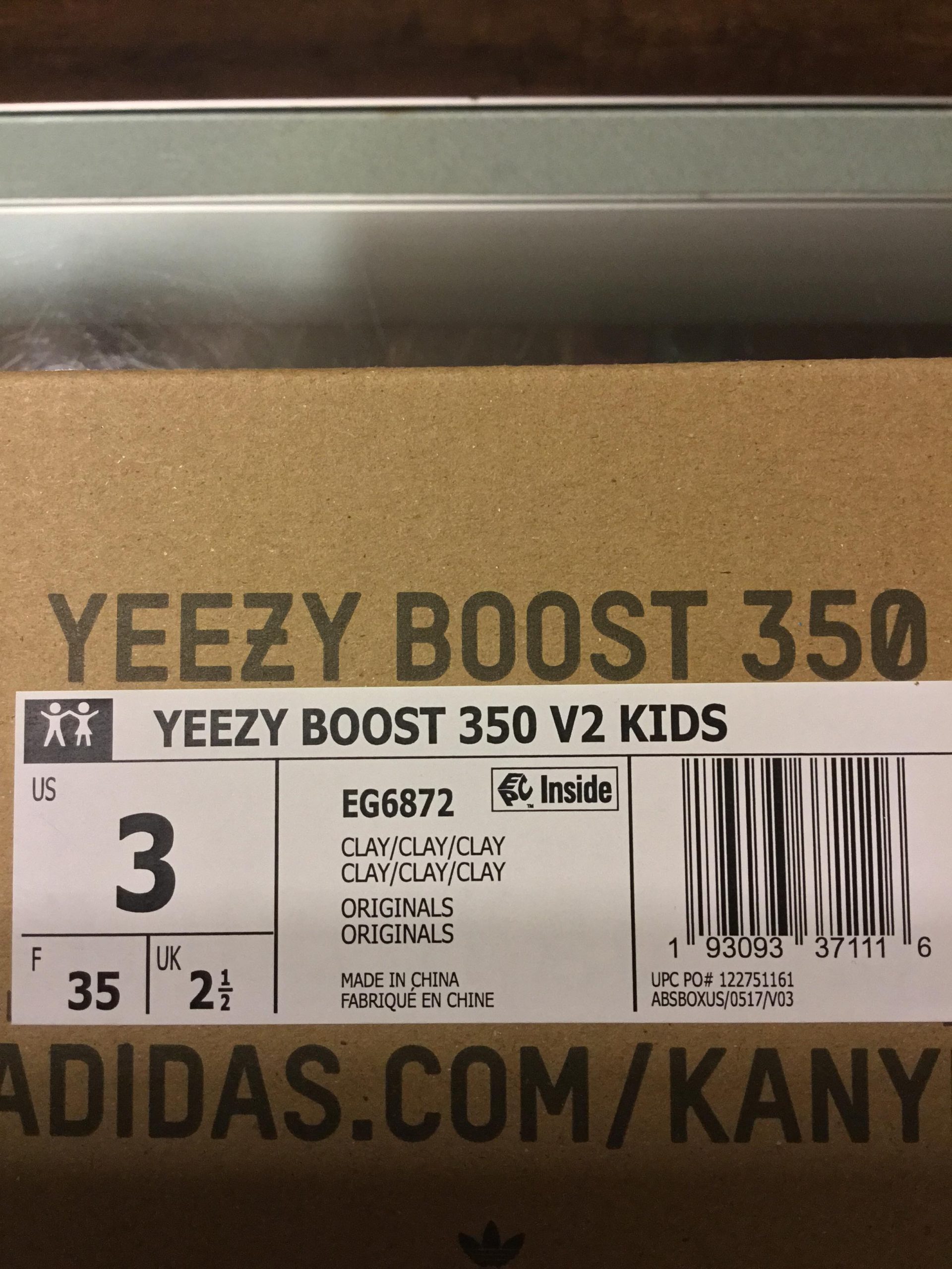 2019 Adidas Yeezy Boost 350 V2 Clay Preschool Kids - Image 11