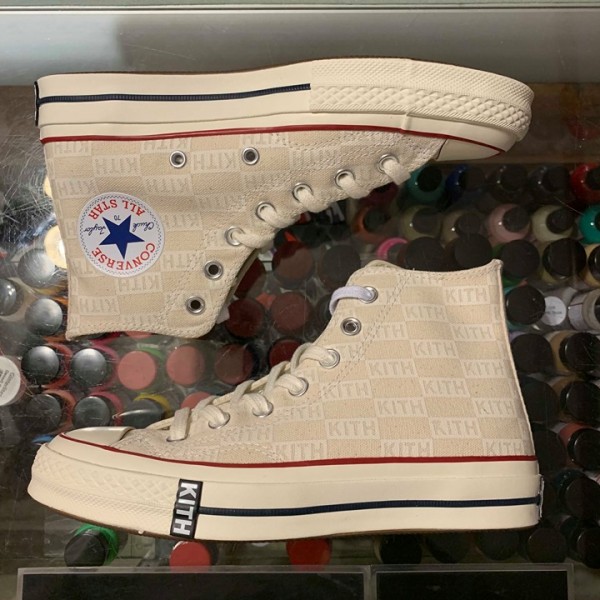 2019 Converse Chuck Taylor All-Star 70s Hi Kith Classics White Parchment Youth