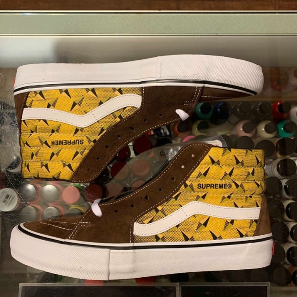 2019 Sup Vans SK8 HI Diamond Plate Brown