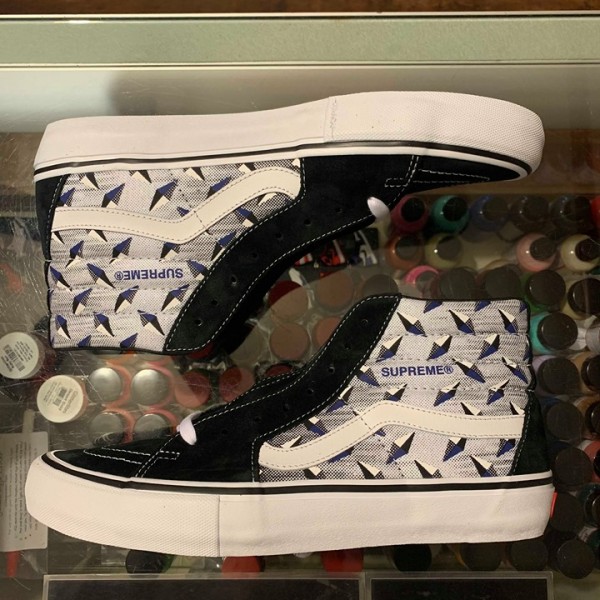 2019 Sup Vans SK8 HI Diamond Plate Black