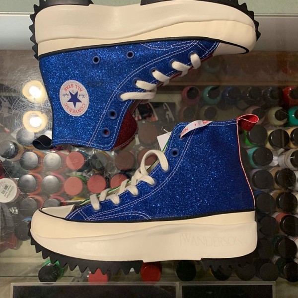 2019 Converse Run Star Hike HI JW Anderson Glitter Youth