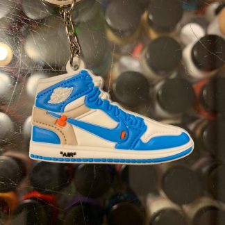 2018 The 10 Nike Air Jordan I Off White High University Blue 2D Keychain